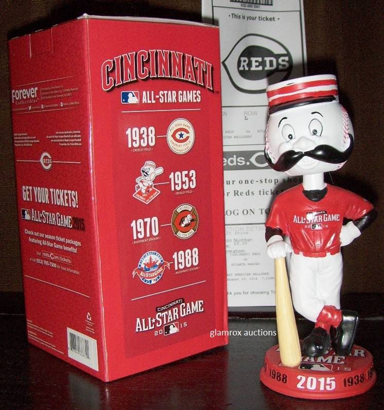 Cincinnati Reds limited-edition quadruple mascot bobblehead