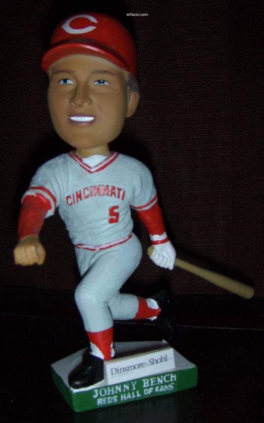 JOHNNY BENCH HALL OF FAME BOBBLEHEAD 